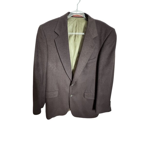 Loro Piana Mens 42L Dark Brown 100% Camel‎ Hair Blazer Suit Jacket Classic Suit - Picture 1 of 8